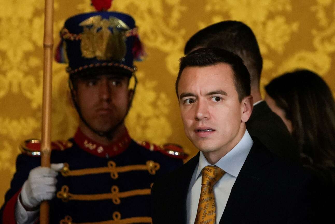Ecuadorean President Daniel Noboa. Photo: Cristina Vega/Reuters