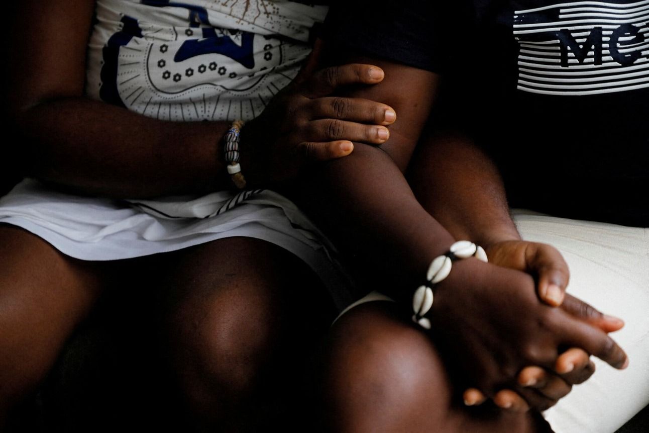 A same-sex couple in Accra, Ghana, last month. Photo: Francis Kokoroko/Reuters